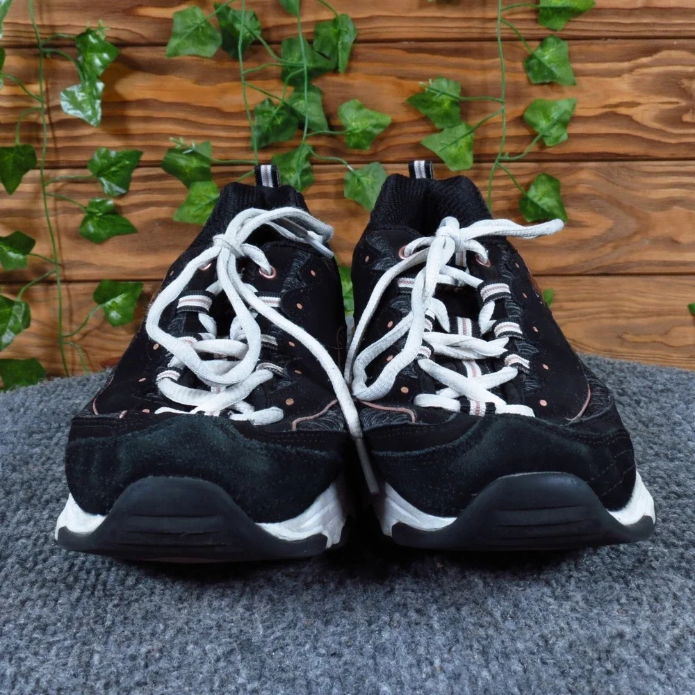 Skechers D'Lites Me Time Womens Fashion Sneaker Size 8.5 Walking Black Rose Gold